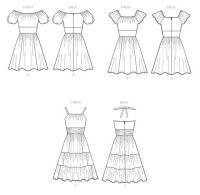 M8211 Damen Kleid, Schnittmuster von McCalls