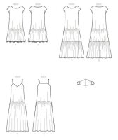 M8214 Damen Kleid, Schnittmuster von McCalls