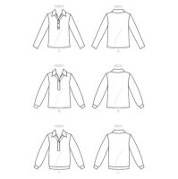 M8240 Damen Tops, Schnittmuster von McCalls