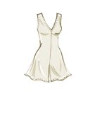 M8245 Damen Overall Robe Einteiler Schärpe, McCalls
