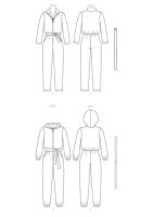 B6861 Damen Gürtel Overall Schärpe, Butterick
