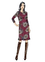 B6859 Damen Shirt Tops Hose Kleid, Butterick