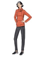 B6858 Damen Shirt Tops Hose Kleid, Butterick