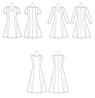 B6850 Damen Kleid, Butterick