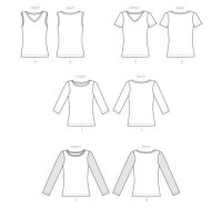 B6848 Damen Top Trägertop, Butterick