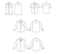 B6846 Shirts Unisex, Butterick