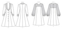 B6868 Damen Mantel Kleid, Butterick