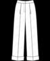 6079 Bundfaltenhose mit ohne Taschen, Burda
