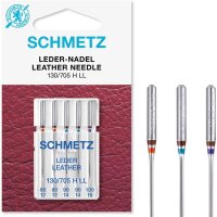 SCHMETZ Nähmaschinennadeln | 5 Leder-Nadeln LL |...