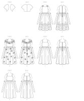 B3351 Mädchen Bolero Dirndl Kleid Jackett, Butterick