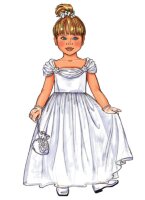 B3351 Mädchen Bolero Dirndl Kleid Jackett, Butterick
