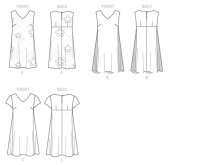 B6317 Damen Kleid Pullover, Butterick