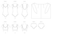 B4526 Damen Badeanzug Überwurf, Butterick