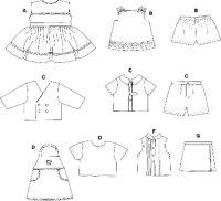 B3491 Puppe, Schnittmuster von Butterick