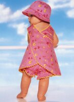 B5625 Kinder Eimer Trägerkleid Höschen Hut,...