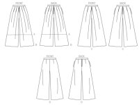 B6178 Damen Hosenrock, Butterick