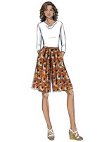 B6178 Damen Hosenrock, Butterick