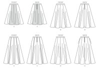 B6179 Damen Hosenrock Röcke, Butterick