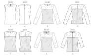 B5922 Damen Pullover Top, Butterick