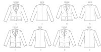 B5926 Damen Kragen, Butterick