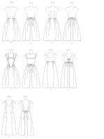 B5509 Schürzen, Schnittmuster von Butterick