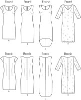 B5706 Damen Kleid, Butterick