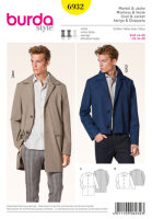 6932 Mantel, Jacke, Schnittmuster von Burda