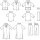 B5725 Damen, Herren Hose Tunika Caftan Hut (34-42), Butterick