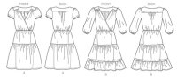 B5972 Damen Kleid, Butterick