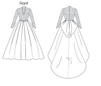 B5731 Damen Schleppe Kleid, Butterick