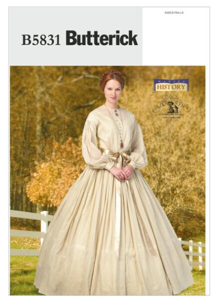 B5831 Unterrock Kleid, Butterick