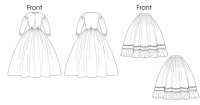 B5831 Unterrock Kleid, Butterick