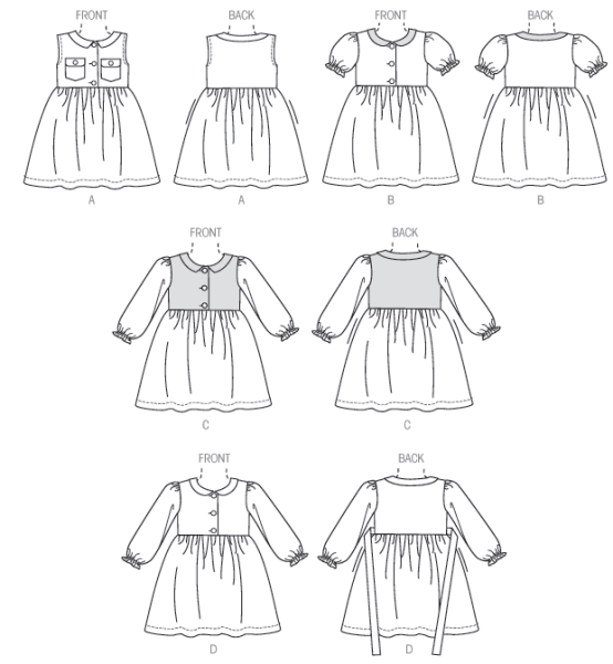 Butterick B6084 Mädchen Kleid