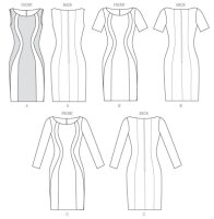 B5998 Damen Kleid, Butterick