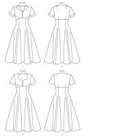 B6018 Damen Kleid, Butterick