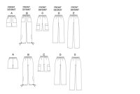 B5044 Damen Hose Shorts, Butterick