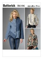 B6106 Jackett Damen Patchwork, Butterick