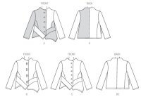 B6106 Jackett Damen Patchwork, Butterick