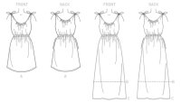 B6205 Damen Kleid, Butterick