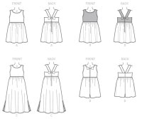 B6202 Mädchen Kleid Einteiler, Butterick