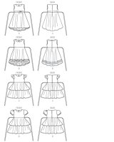 B6013 Mädchen Kleid, Butterick