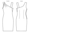 B6006 Damen Kleid, Butterick