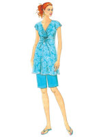 Butterick B5196 Damen (Umstands-) Top, Kleid, Shorts und Hose