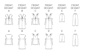Butterick B5196 Damen (Umstands-) Top, Kleid, Shorts und Hose