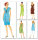 Butterick B5196 Damen (Umstands-) Top, Kleid, Shorts und Hose