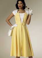 B6211 Damen Gürtel Pullover Kleid, Butterick