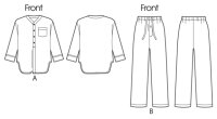 B5668 Mädchen Hose Nachthemd, Butterick