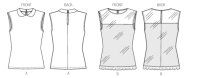B6043 Damen Top, Butterick