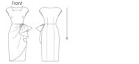 B5880 Damen Gürtel Kleid, Butterick