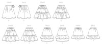 B4722 Mädchen Röcke, Butterick